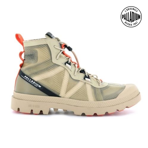 Pánské Tenisky Palladium Travel Lite+ Adventure High Tops Olivy Zelené | CZ CYD-56A